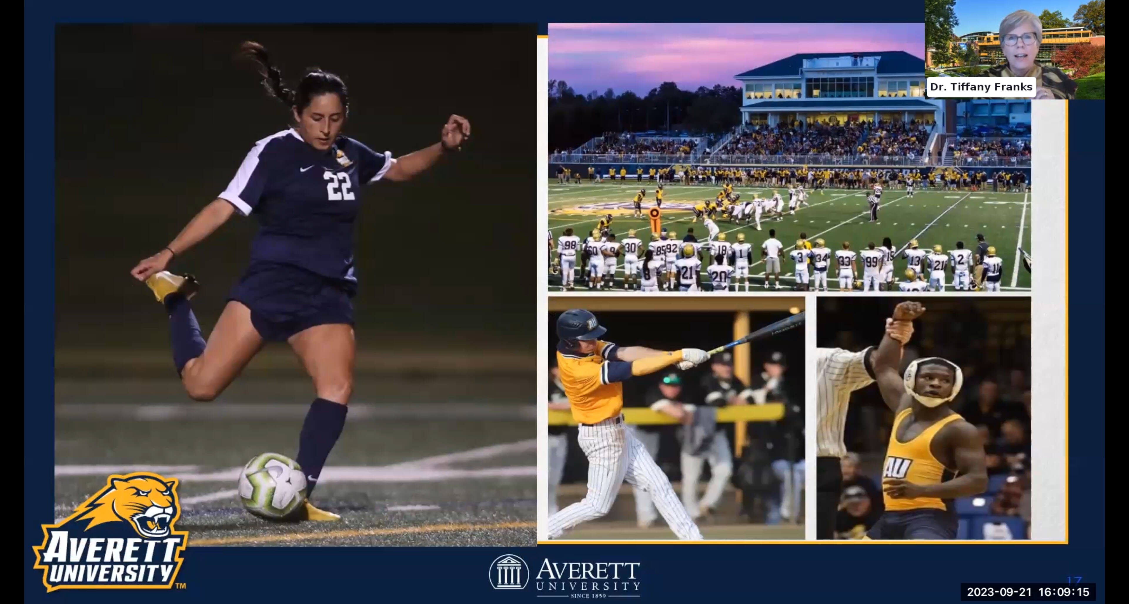 Averett University values athletics, offering 23 NCAA teams and a sense of belonging to a united tea